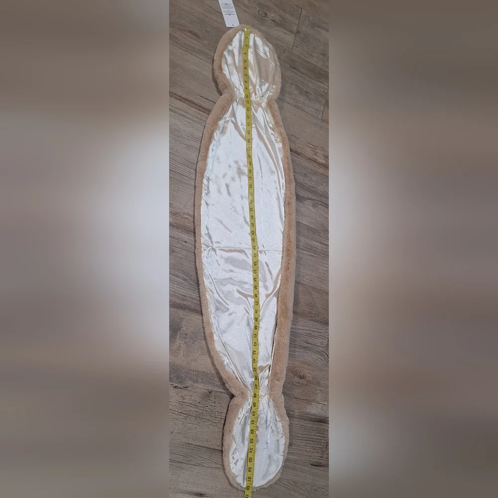 New With Tags Soft Cream Faux Fur Shawl Wrap Shrug Formal Evening Wedding #2053 - Picture 8 of 8